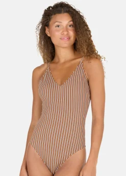 Ulanda W Print Plunge Swimsuit