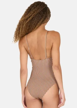 Ulanda W Print Plunge Swimsuit