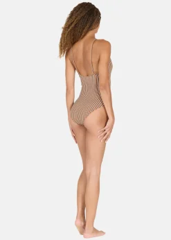 Ulanda W Print Plunge Swimsuit