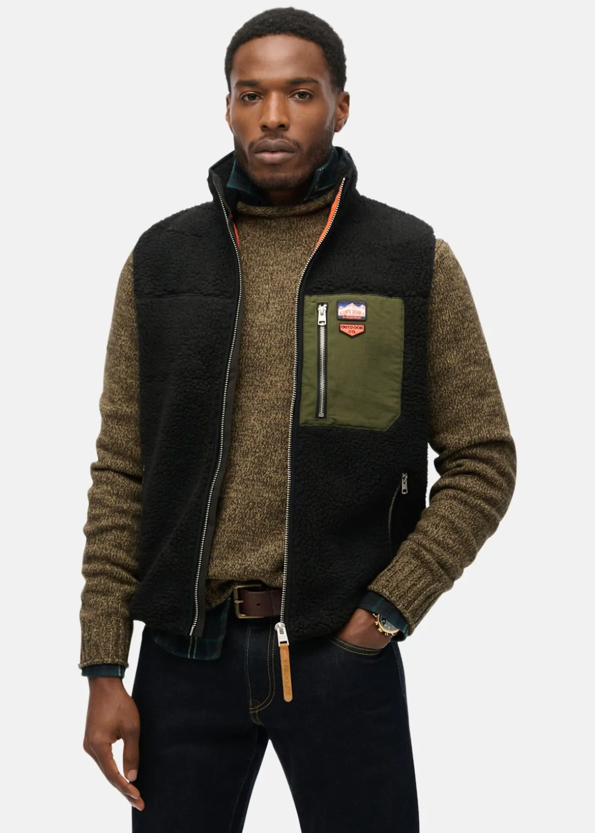 VINTAGE RETRO FLEECE GILET