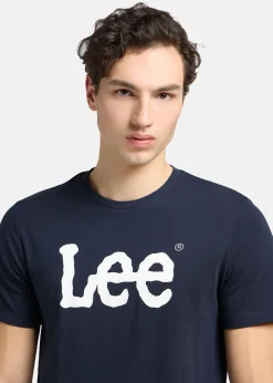 WOBBLY_LOGO_TEE NAVY_DROP